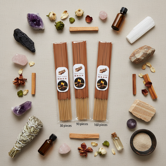 Palo Santo Premium - Mockup Flat Lay