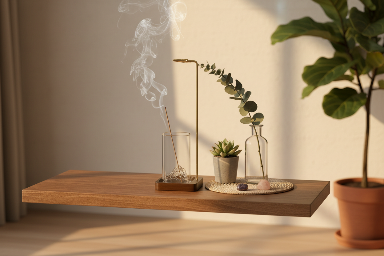 Porta Incienso Madera - Mockup Altar