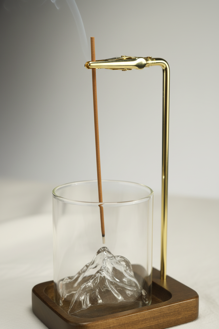 Porta Incienso Madera - Mockup Detalle