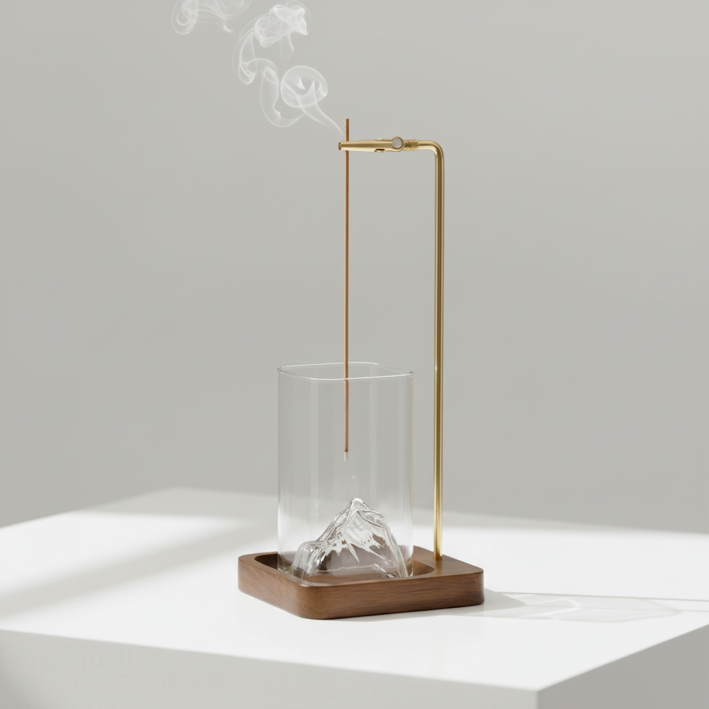 Porta Incienso Madera - Mockup Estudio